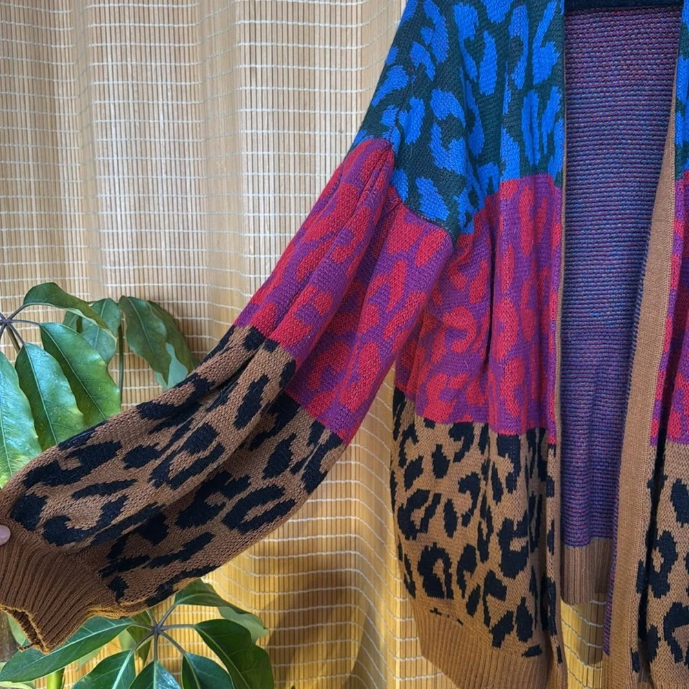 Farm Rio Multi-Leopard Sweater - Picture 3 of 3